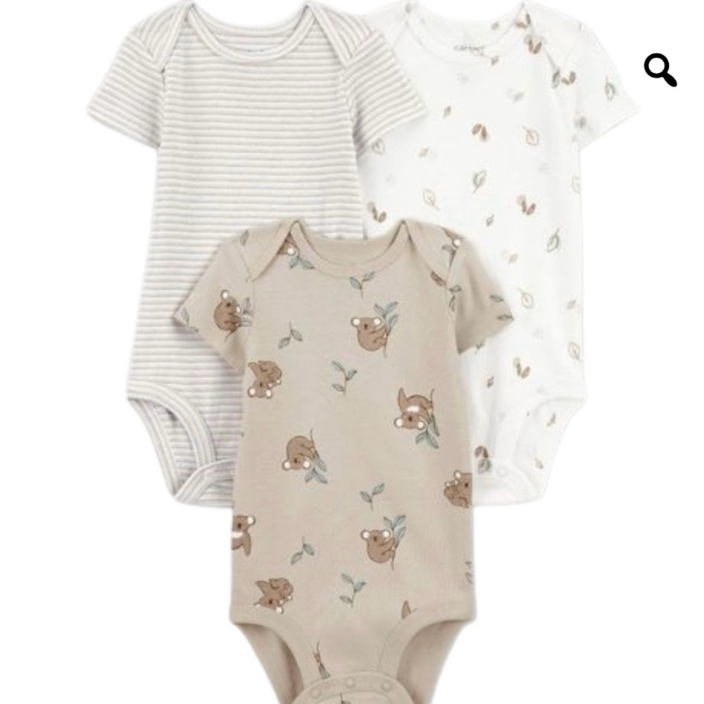 Carter’s Baby Boy Koala Onesies Set of 3 Size Newborn